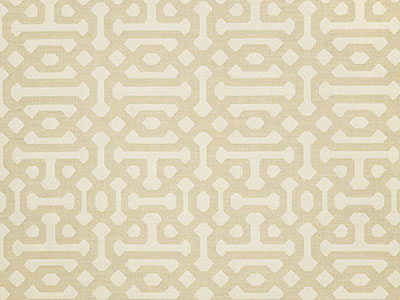 Sunbrella Fretwork Flax furniture fabric. Item number 45991-0001